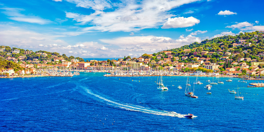 Vue sur la baie de Saint Tropez